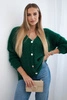 Button-down sweater green