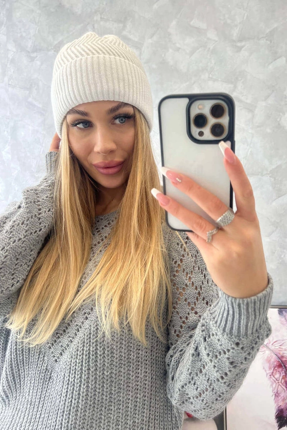 Cap thin Oliwia K252 white