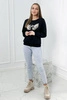 Bedrucktes Sweatshirt schwarz