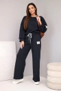 Damen Set Butter Sweatshirt + Hose blau