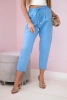 Punto trousers tied at the waist blue