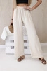 Hose mit weitem Bein beige