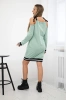 Tres Chic dunkles mintfarbenes Kleid