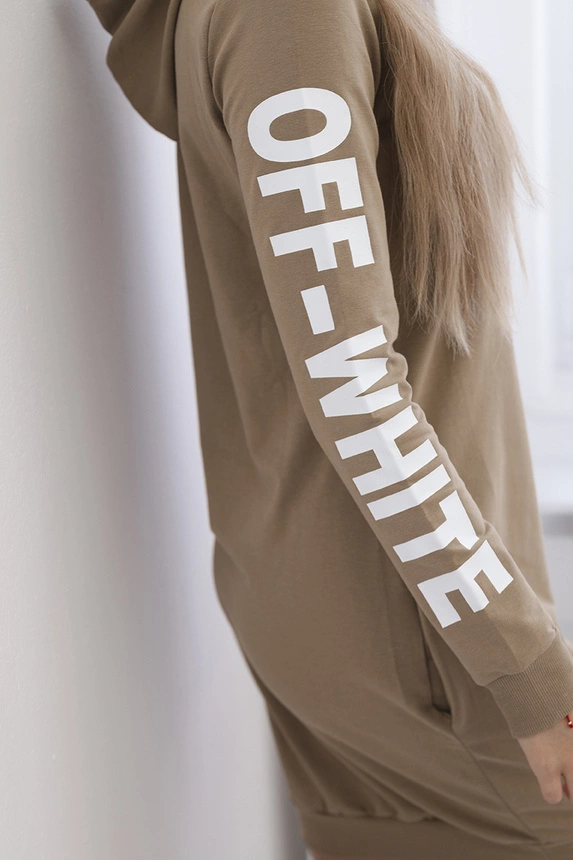 Off White Kamel Kleid