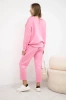 Buttery fabric set sweatshirt + pants light pink