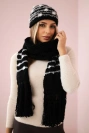 Women's set with a shawl Anika K304 black