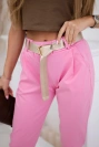 Punto Hose mit Gürtel rosa