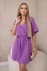 Mušelínové šaty s pásom фиолетовый
