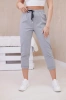 New punto trousers tied at the waist grey