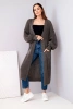 Long cardigan sweater cappuccino