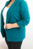 Damenjacke Plus Size ohne Verschluss mit Futter XL/2XL meeresgrün