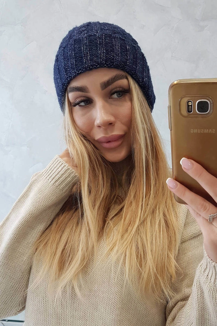 Čiapka s otočením nahor Ariana K299 námornícka modrá