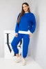 Damen-Set mit lockerer Sweatshirt und Jogginghose butterblau