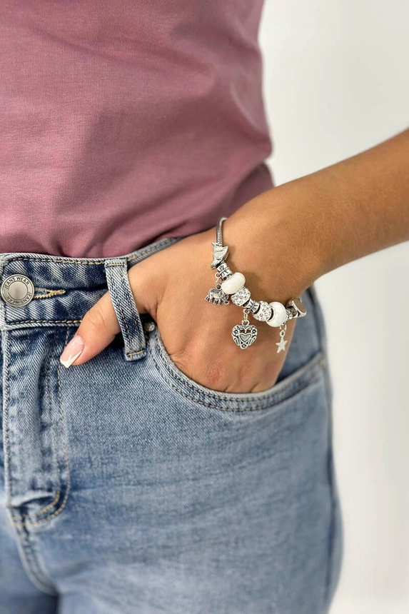 Armband SL433-49 weiß