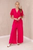 Two-piece set of trousers blouse fuchsia