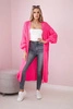 Sweater long cardigan pink neon