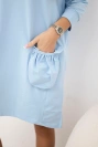 Hooded dress blue