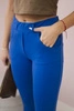 Cotton pants with a bow cornflower blue
