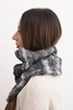 Women's soft wool scarf winter golf KN21 graphite