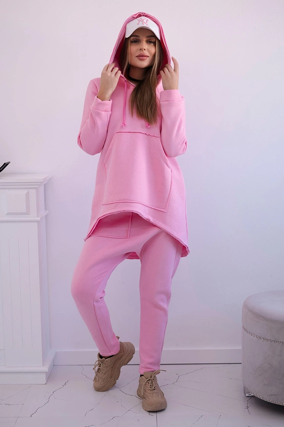 Sada sáčkových kalhot světle růžová