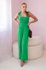 Riemchen-Jumpsuit mit Rüschenoberteil grün
