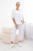 Cotton set blouse + trousers white