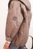 Women's quilted jacket with a hood fango