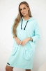 Hooded dress mint