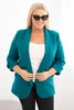 Moteriška švarkas Plus Size be užsegimo su pamušalu XL/2XL jūrinė