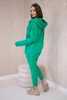 Komplet 3 w 1 bluza, top i legginsy zielony
