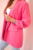 Elegant jacket with lapels pink