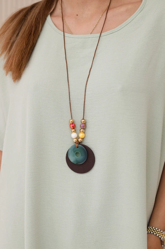 Oversized blouse with pendant light mint