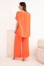 Set mit Halskette blusen + hose Dunkelorange