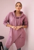 Tunic with envelope front Oversize dark pink