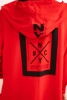 Cape with a hood oversize red