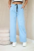 Punto pants with wide legs blue