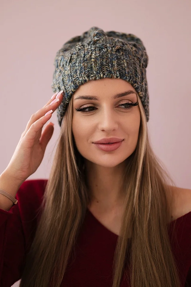 Čapica s fleece Roksana K209 džínsy + žltá