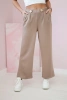 Wide-leg trousers buttery-fabric fango