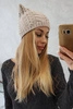 Rabbid vilnonė kepurė K237 šviesiai smėlio spalvos