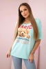 Magische Bluse mit Minzdruck