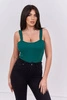 Body blouse on shoulder straps green