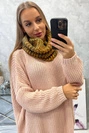 KN16 Senfgelber Snood für Frauen