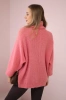 V-neck sweater ginger Ingwer dark pink