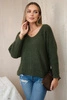 V-neck sweater khaki