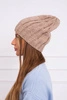 Cap with fleece Ida K320 dark beige