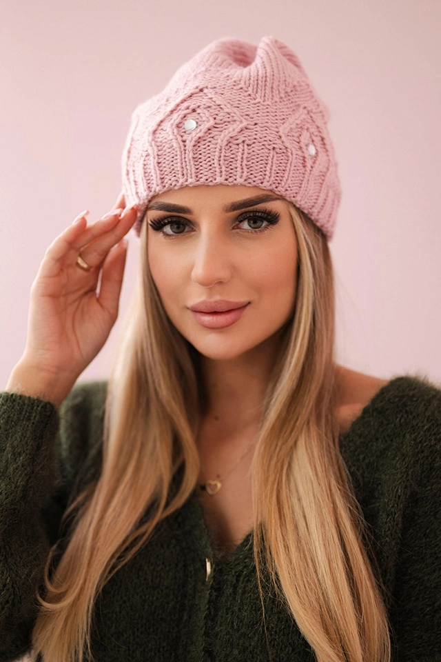 Women's cap Ramona K383 powdered pink