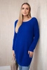 Sweater with slits on the sides cornflower blue