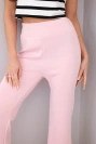 Damenhose Butter mit weitem Bein hellrosa