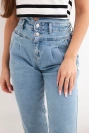 Damenjeanshose Paperbag mit doppeltem Verschluss M.sara jeansowe