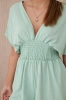 Ruffled waist jumpsuit dark mint